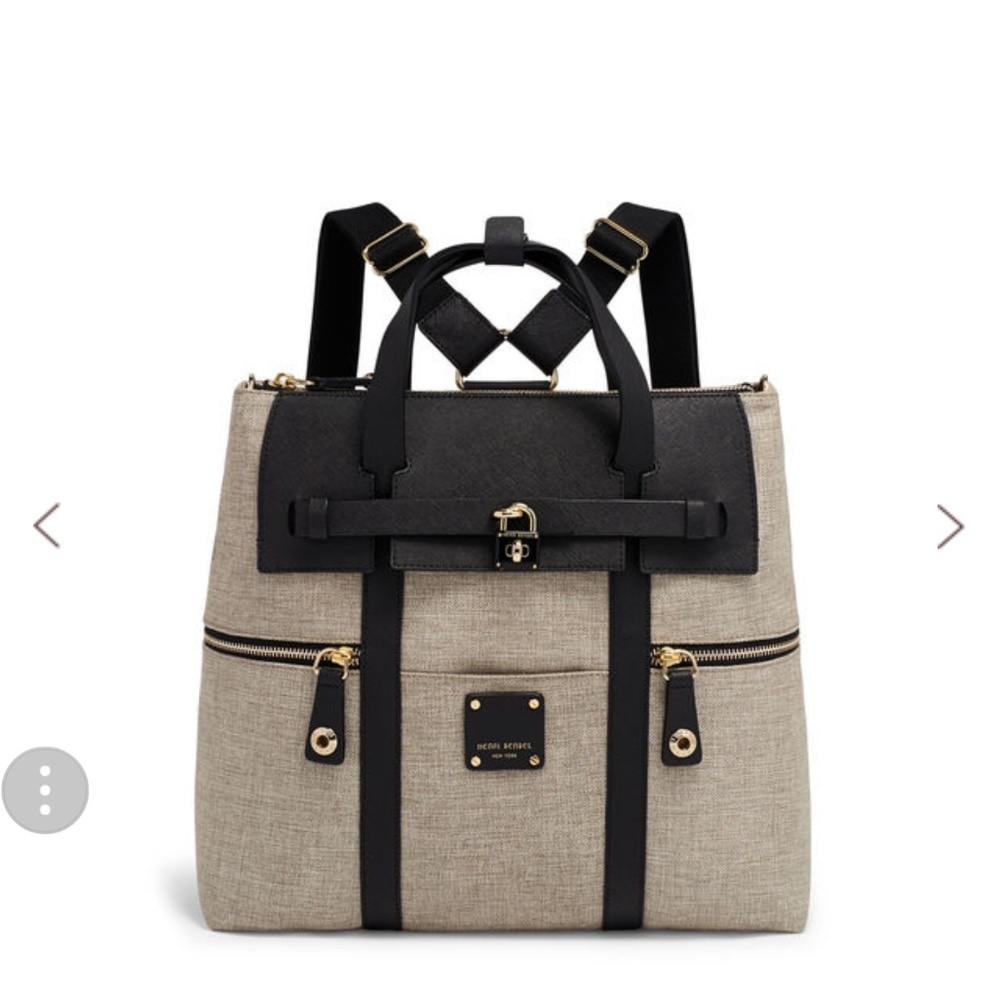 ISOHenri bendel convertible backpack natural/black